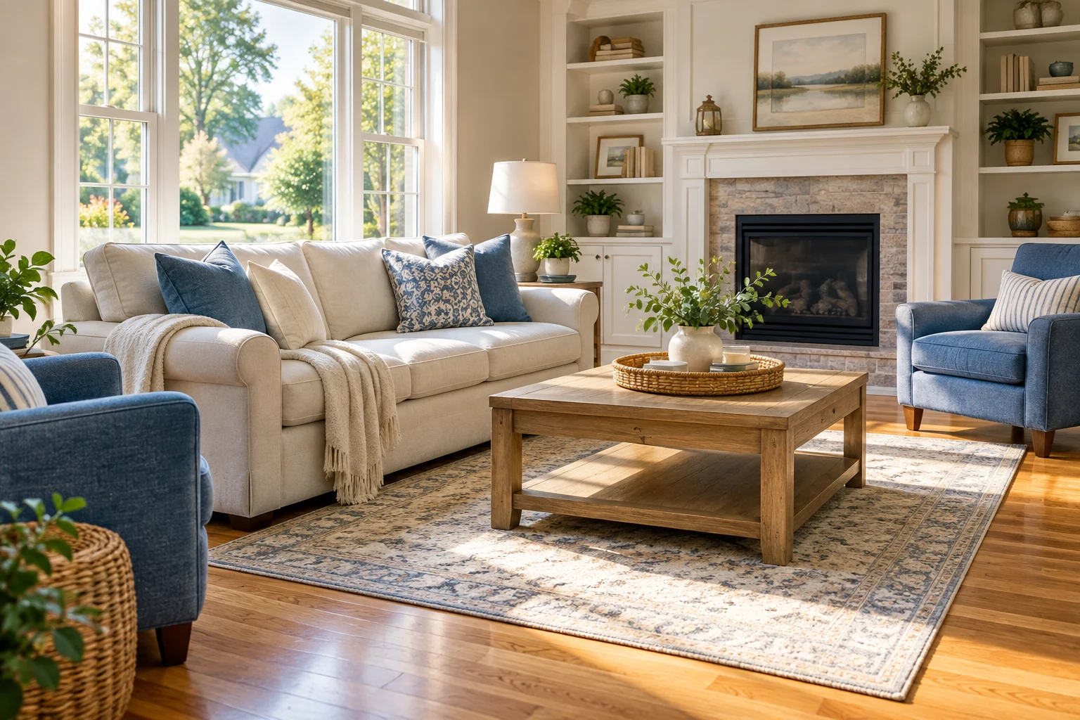 An inviting residential living space